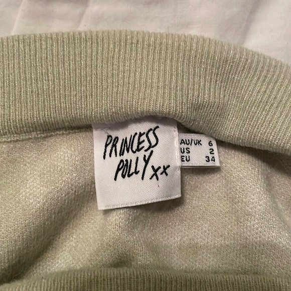 Princess Polly | Adora Mini Skirt Green | Size US 2 - Picture 3 of 3